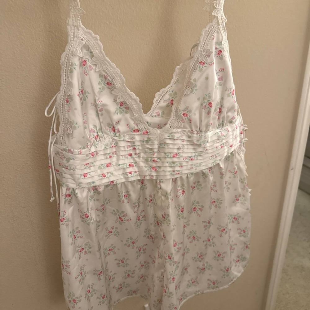 For Love And Lemons White Floral Lace romper